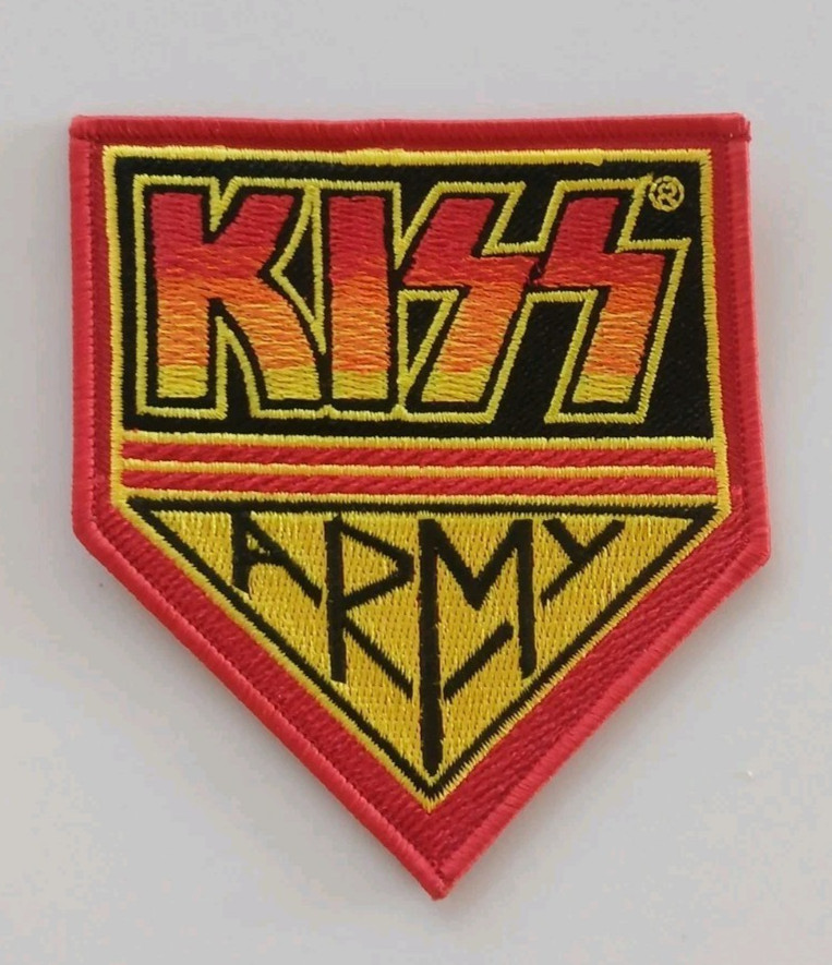 Kiss Army Logo Patch Licensed Kiss 3.1/4" x 3.1/5" New Classic Embroidered Patch