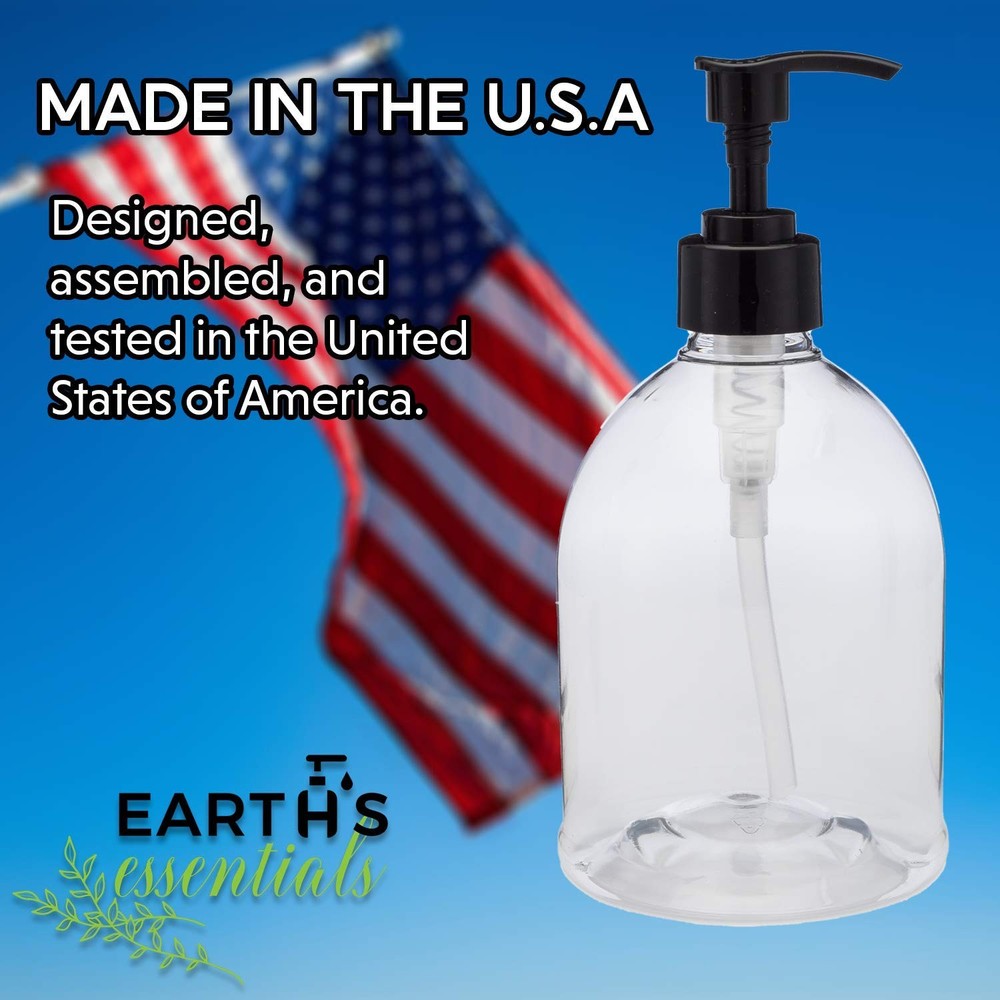 2 Pack Ials Versatile 16 Ounce Refillable Designer Pump Bottles. Excellent Liq