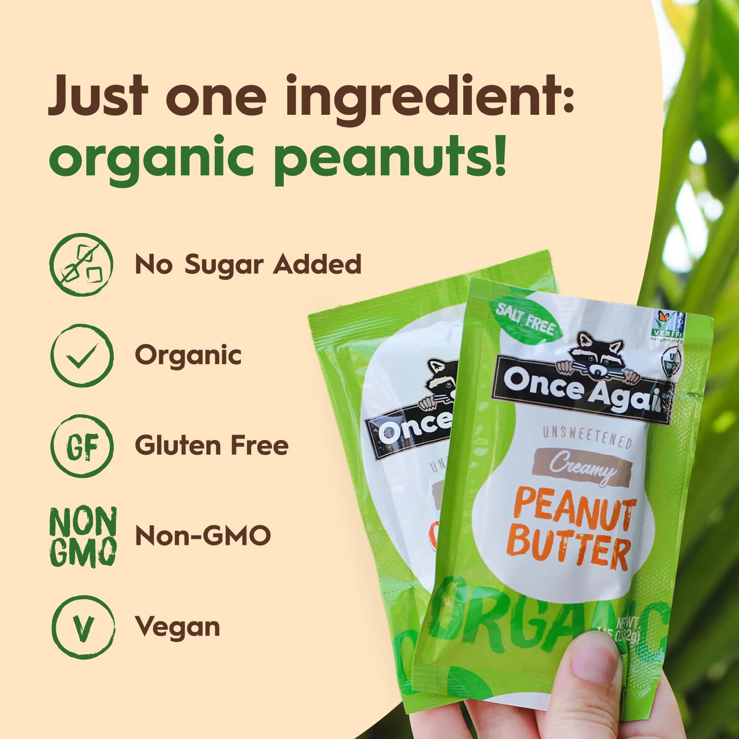 Once Again Organic Peanut Butter Packets - Individual 11.5 Ounce (Pack of 1)