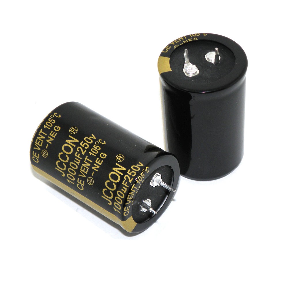 2x 250V1000uF Electrolytic Capacitors 1000mfd Volume 250V