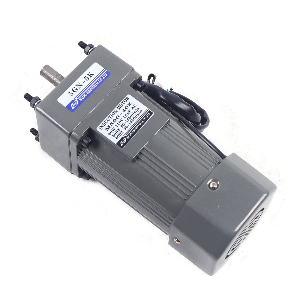 90W 110V AC Gear Motor with Variable Speed Controller and High Torque