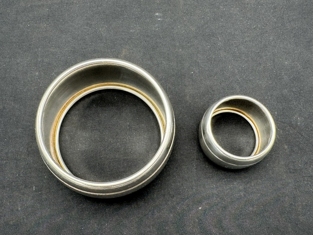 Sterling Silver Napkin Ring with one Miniature