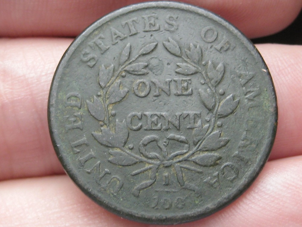 1801 Draped Bust Large Cent Penny- Fine/VF Reverse Details