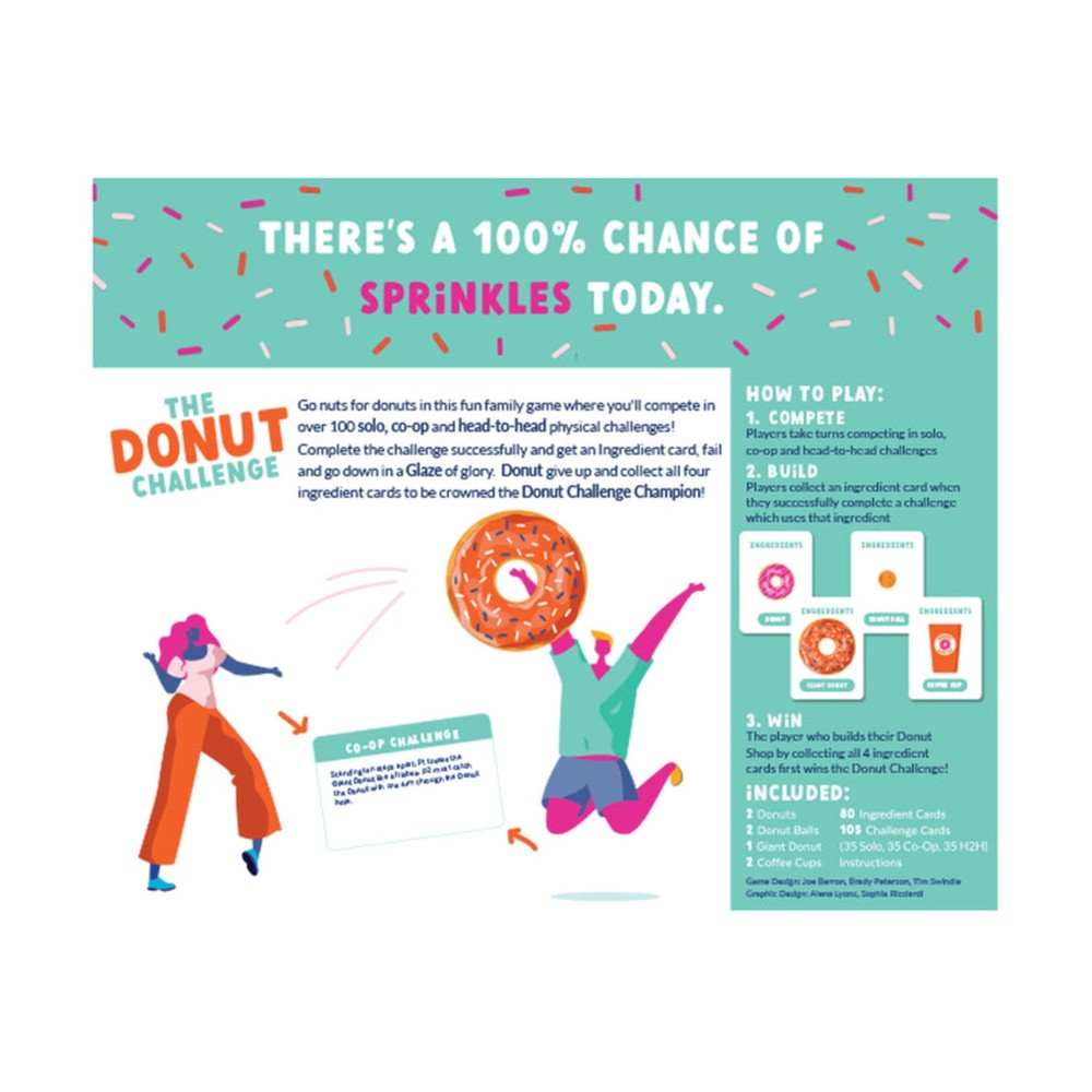 Gray Matters Card Game Donut Challenge Box New