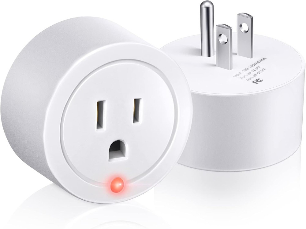 Efficient 2-Pack Thermostatic Temperature Control Outlets - Ideal for Winter Use