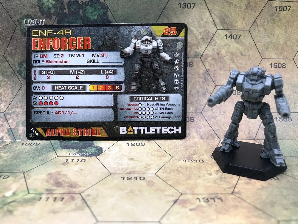 BattleTech Enforcer Medium Mech (CGL New Sculpt)