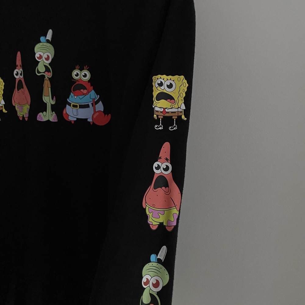 SpongeBob SquarePants Sweatshirt L Patrick Squidward Mr Krabs Comfy