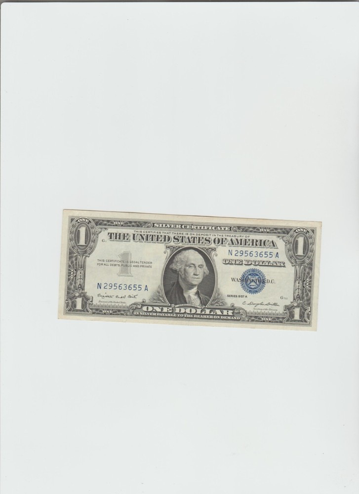 1957-A  Silver Certificates in lightly circulated condition