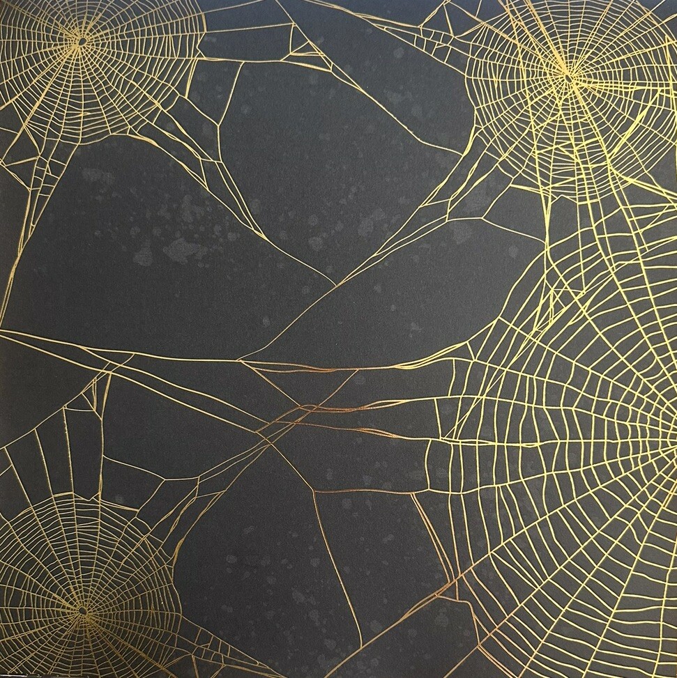 ~ HALLOWEEN ~ 12x12 SCRAPBOOK CARDSTOCK PAPER PAD 48 LOT *MARTHA STEWART* FOIL