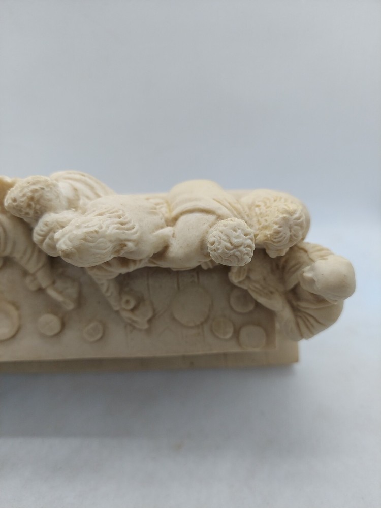 last supper figurine Heavy Signed L . Toni