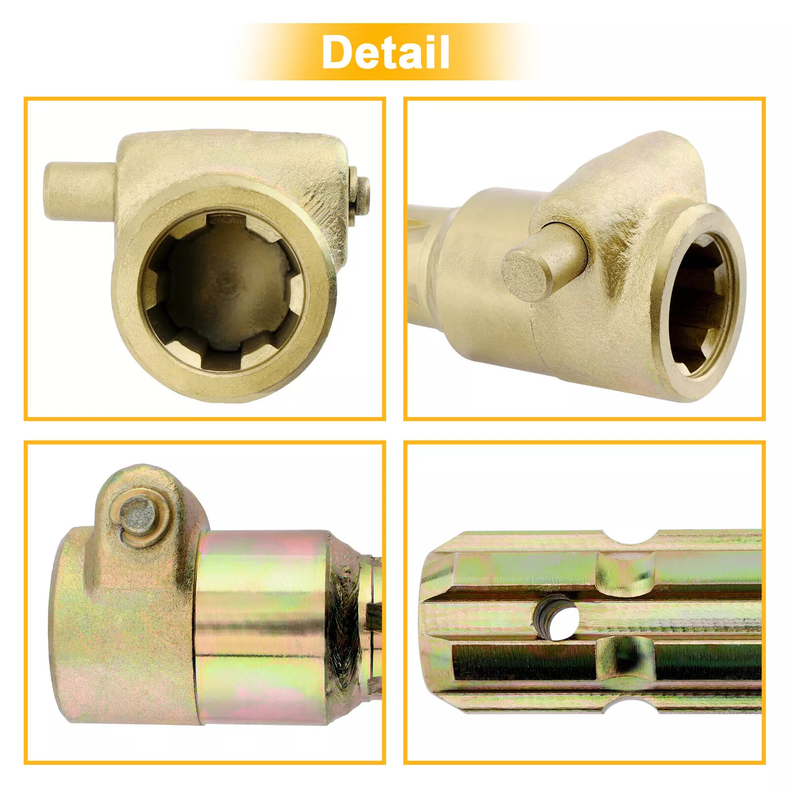 Tractor PTO Extender Adapter 1-3/8 in 6 Spline Male Female
