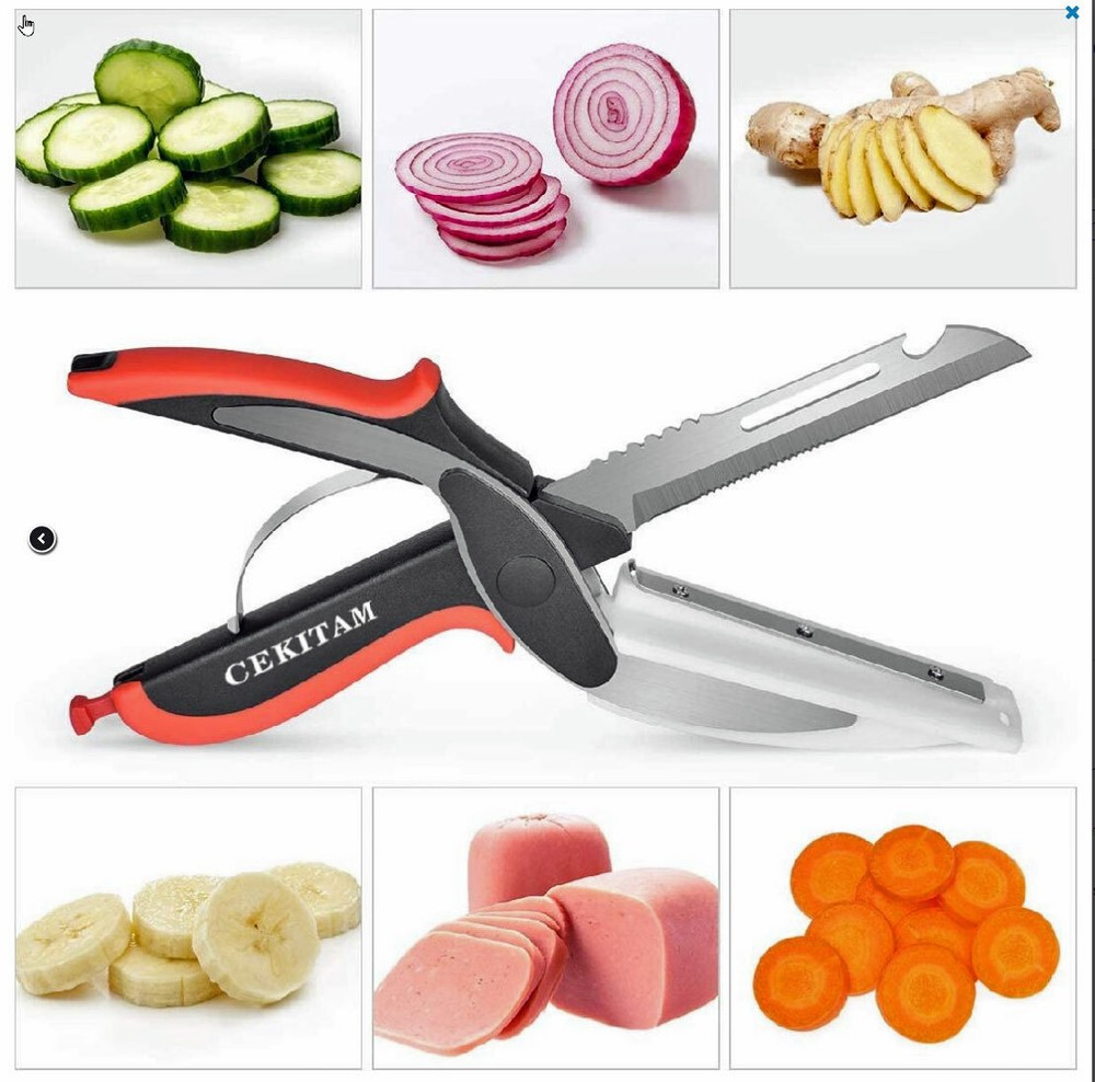 2 Sets Multifunction Kitchen Scissors / Shears -Food Prep Cutting Slicing