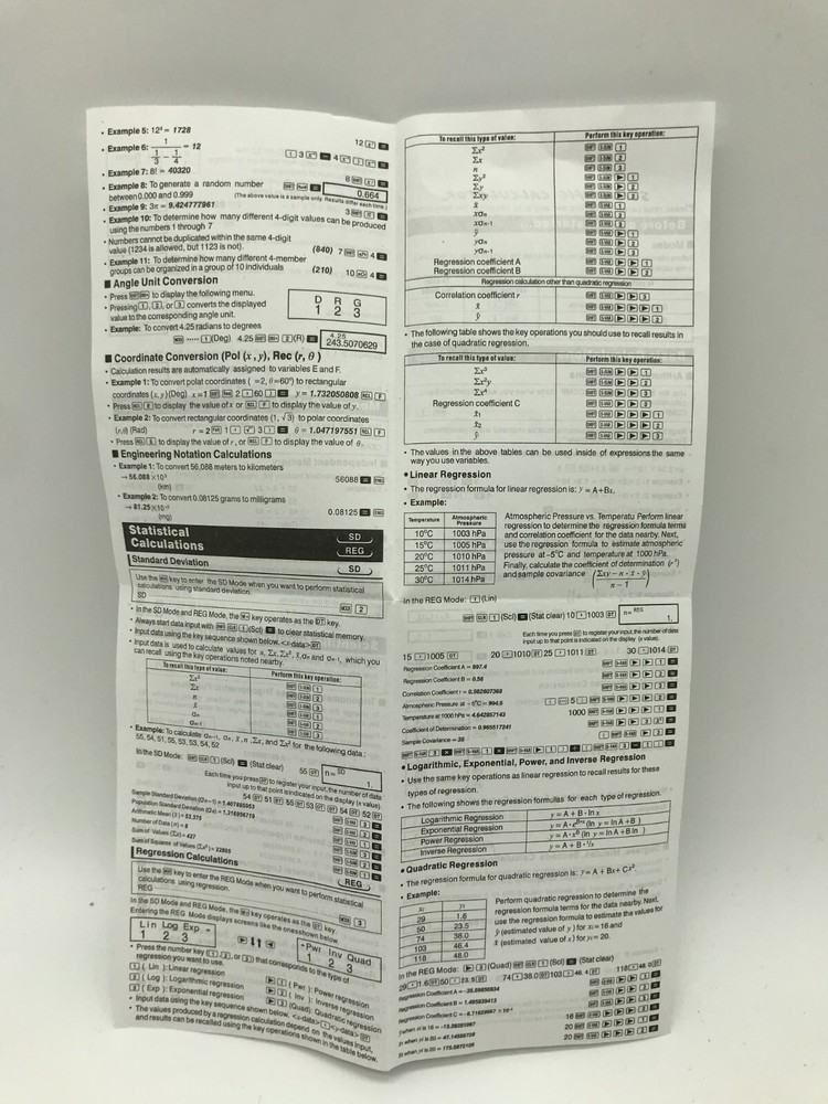 Studio Art Scientific Calculator "Super" 2 Line Display. Black.