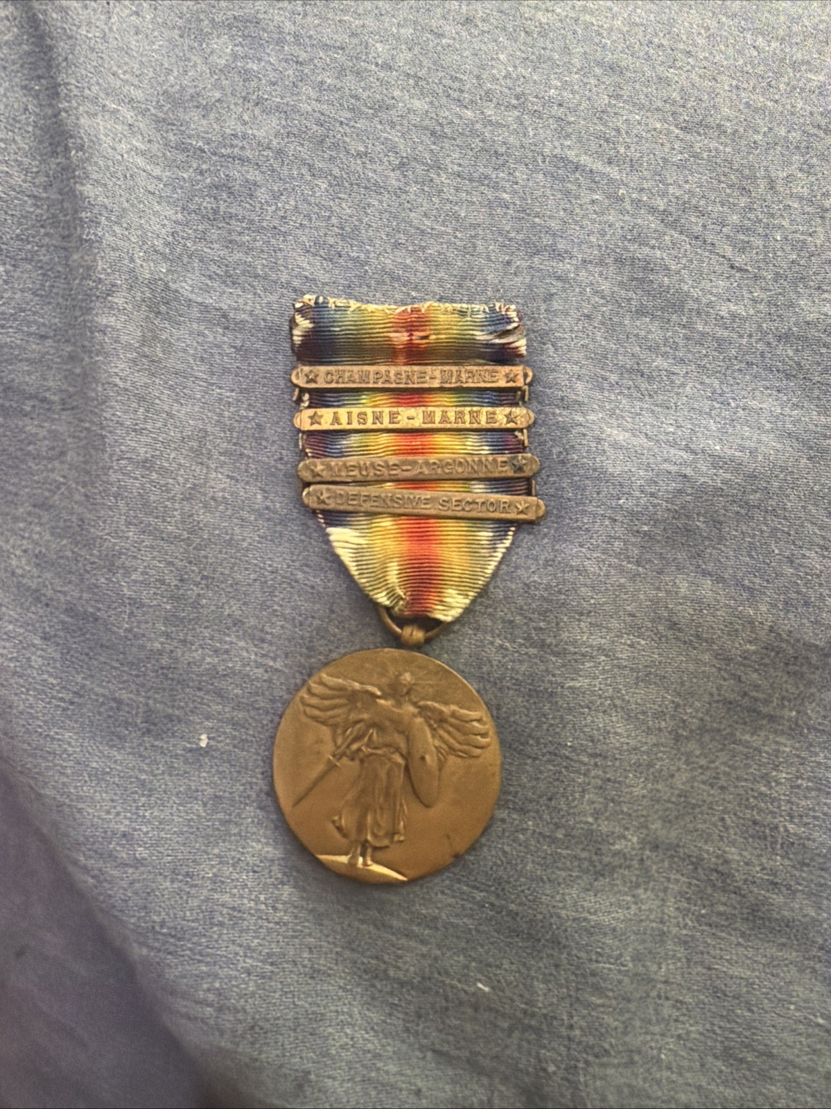 World War I Victory Medal 4 Bars