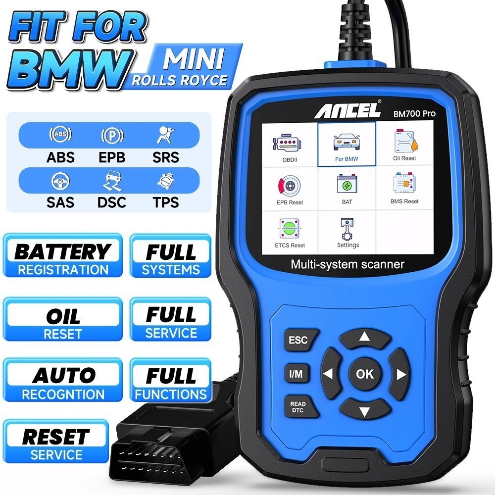 ANCEL BM700 Fit For BMW  OBD2 Scanner Code Reader All System DPF Diagnostic Tool