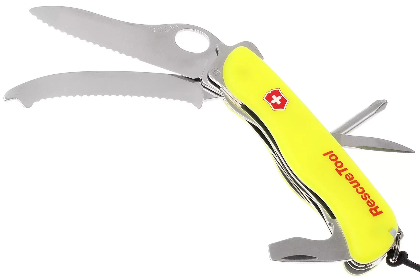 VICTORINOX RESCUE TOOL 111MM YELLOW 14 FUNCTIONS POCKET KNIFE 0.8623.MWN