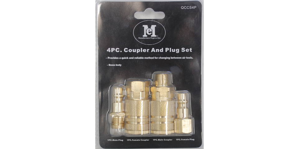 4 PC Coupler and Plug Set