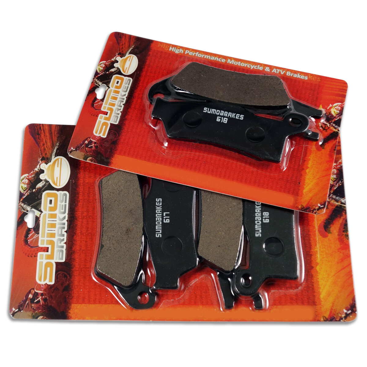 Front + Rear Brake Pads for Can Am Outlander 450 570 650 850 1000 [2017-2022]