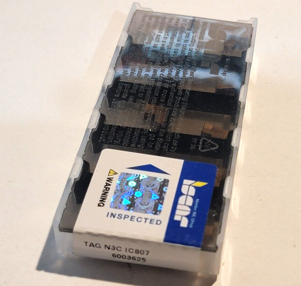 TAG N3C IC807 ISCAR ***10 INSERTS *** GENUINE ***
