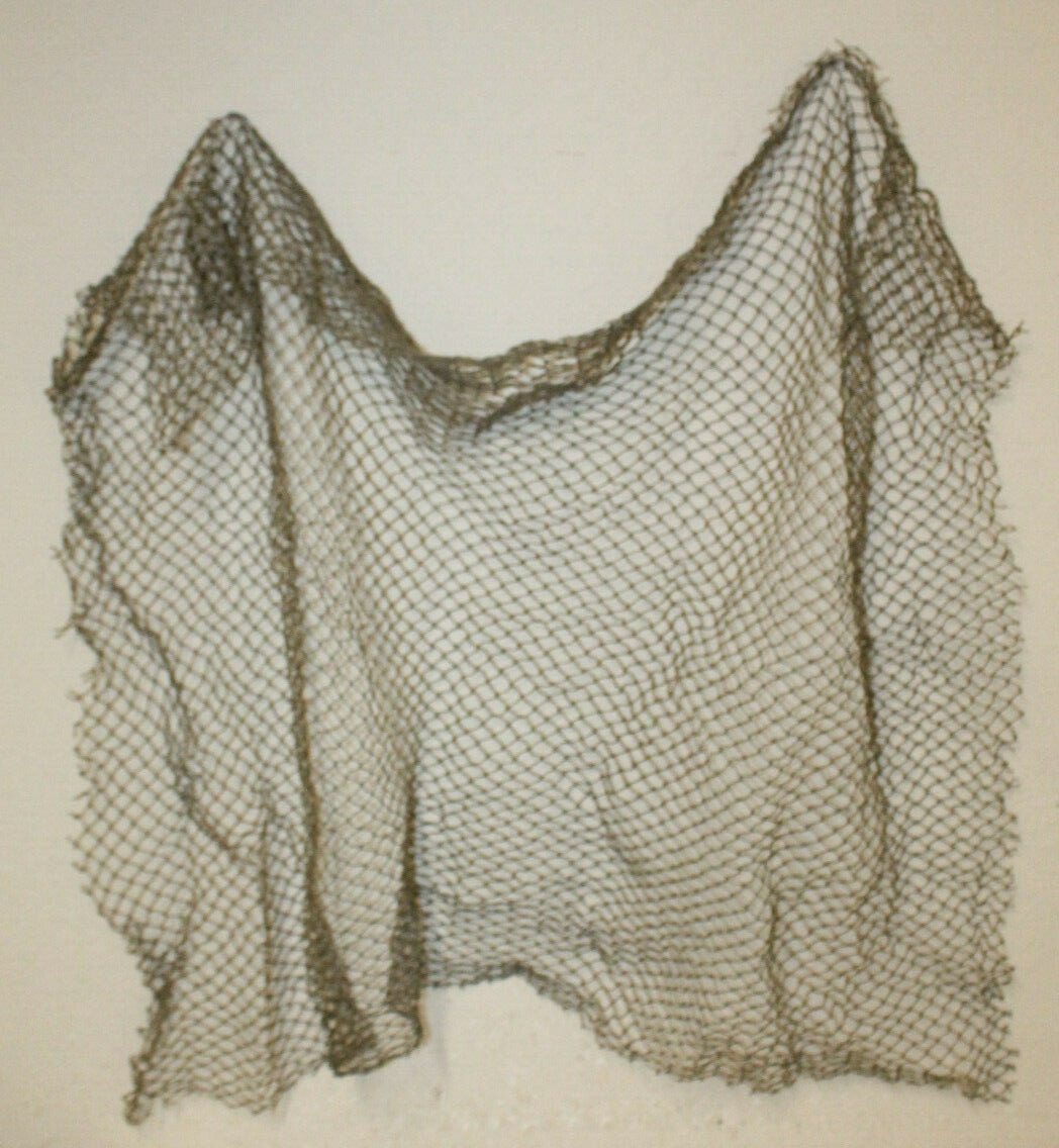 3'x5' Authentic Used Fishing Net Old Vintage Fish Netting Nautical Decor Party