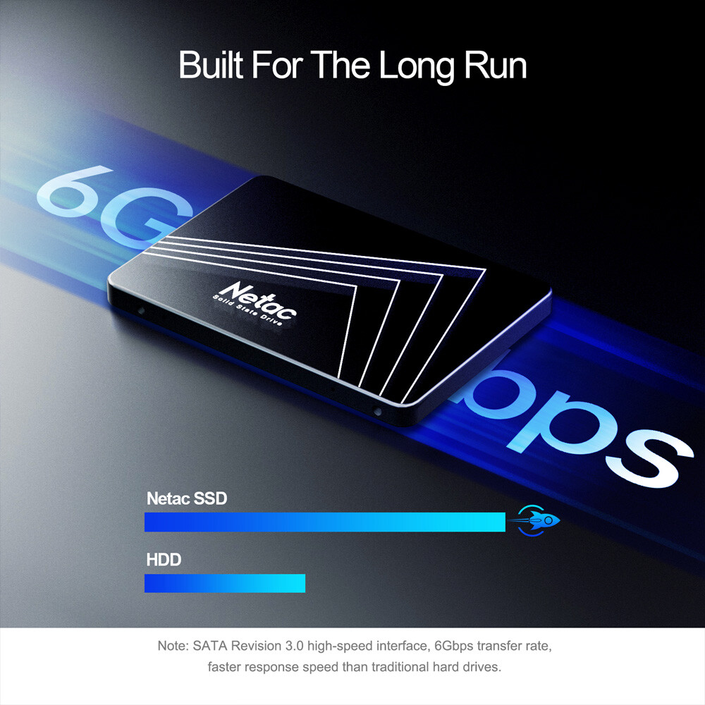 Netac Internal SSD 1TB Solid State Drive SATA III 6GB/s 550MB/s