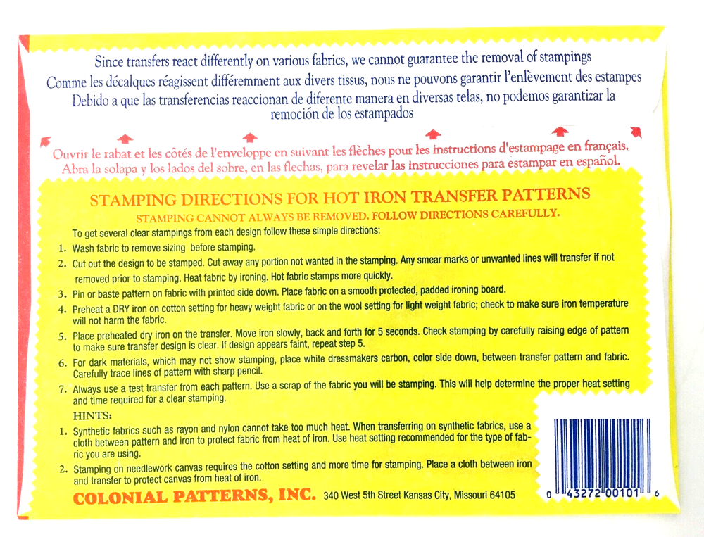 Aunt Marths's Hot Iron Transfers - Various Patterns