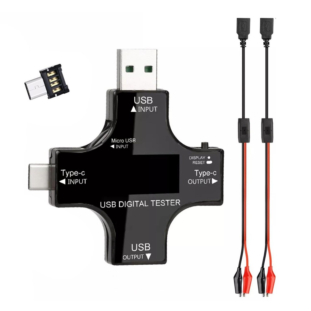 8 IPS Multiple Color Screen USB Power Meter Accepts Maximum Power: 150W