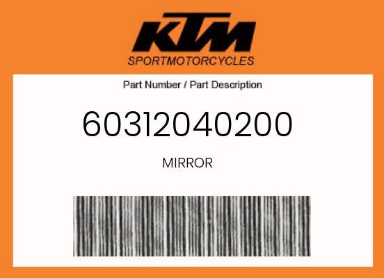 KTM Genuine Mirror - 60312040200
