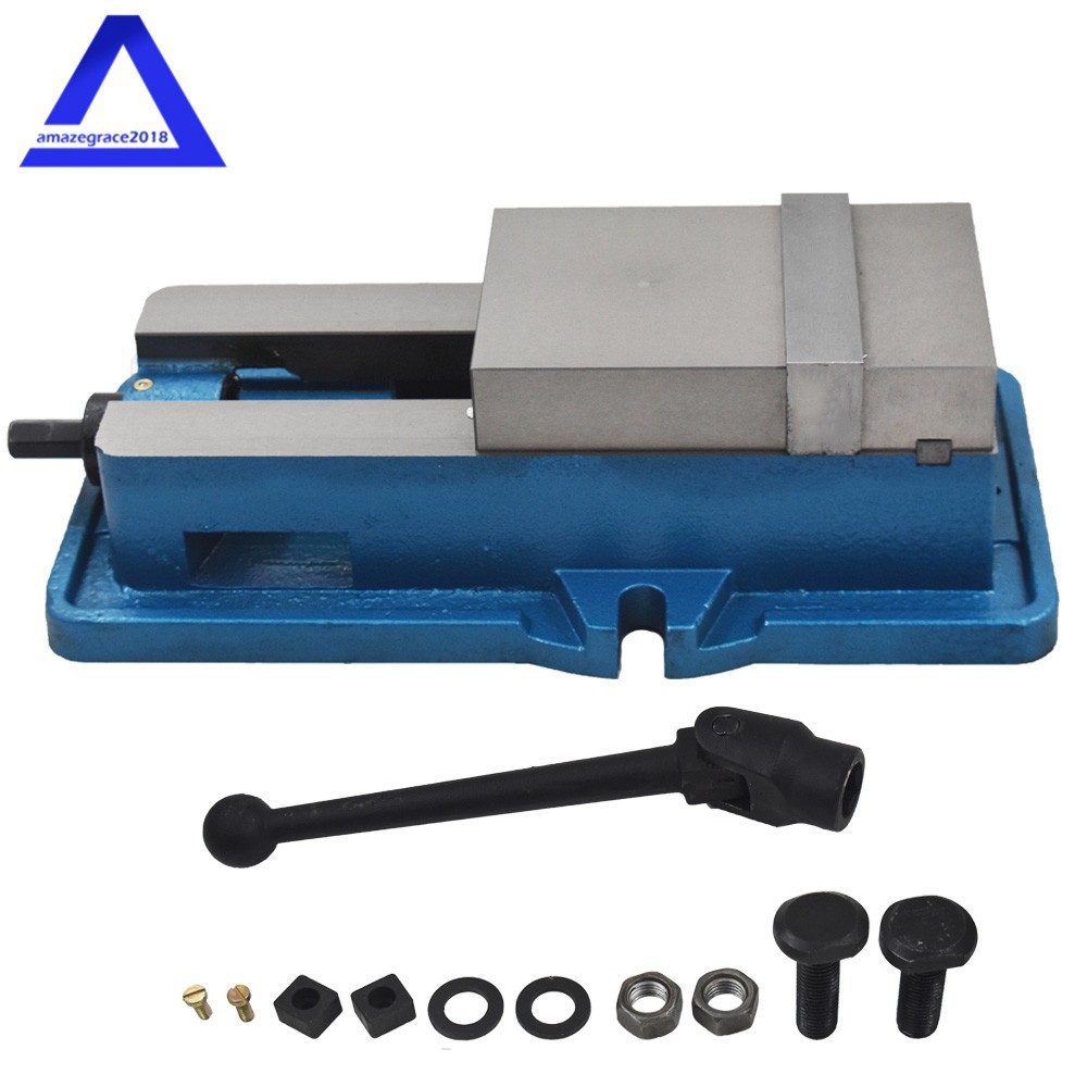 4" Lockdown CNC Milling Machine Bench Vise Clamping Vice Precision Without Base