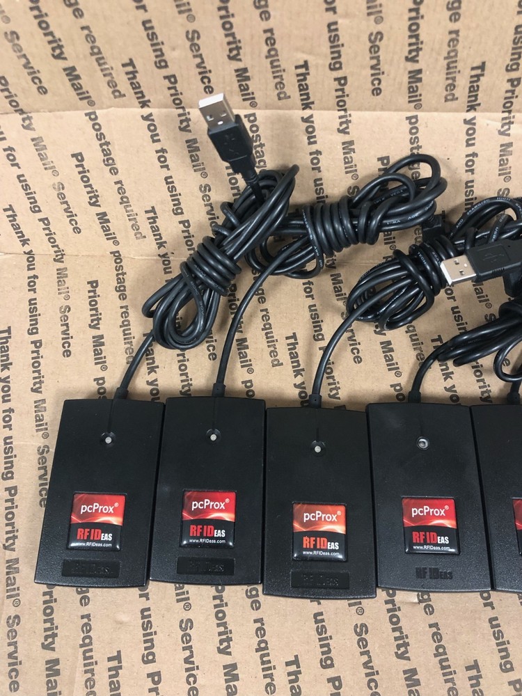 (LOT OF 7) PC PROX - RFID EAS - USB READER (UNKNOWN MODELS) 👍TESTED