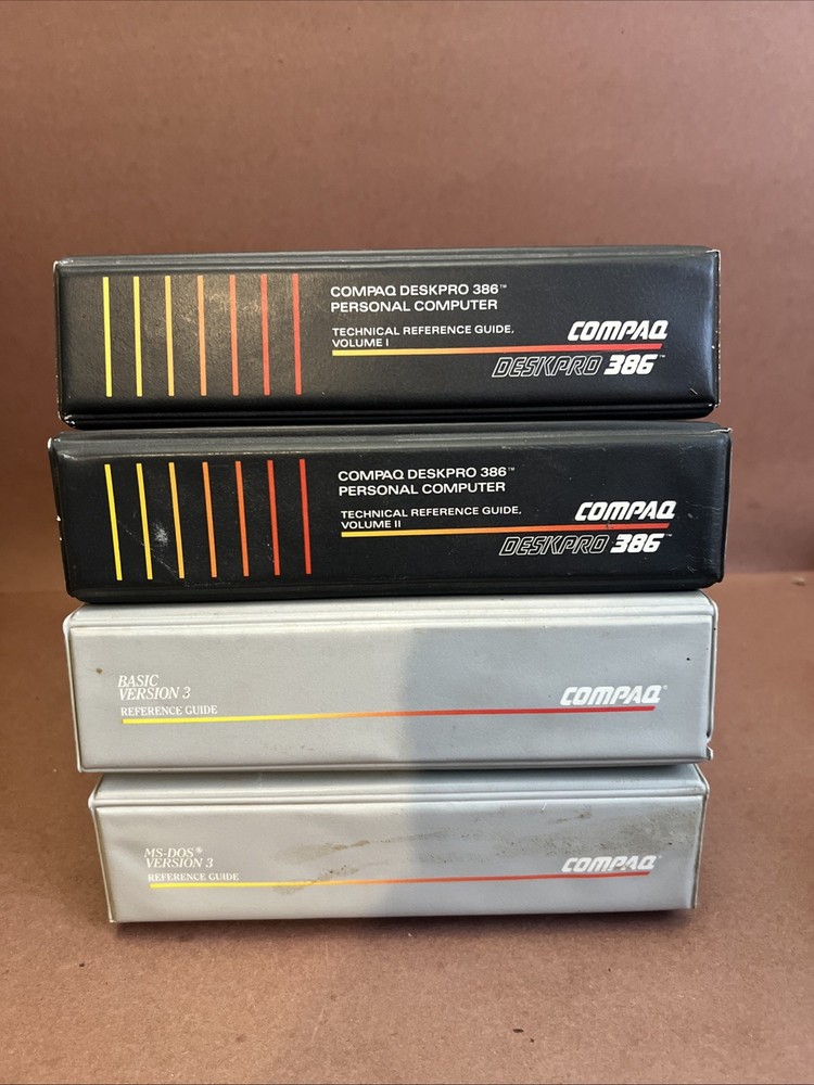 Compare Deskpro 386 Guide Vintage 1986 Ms-dos Basic Binder Reference Technical