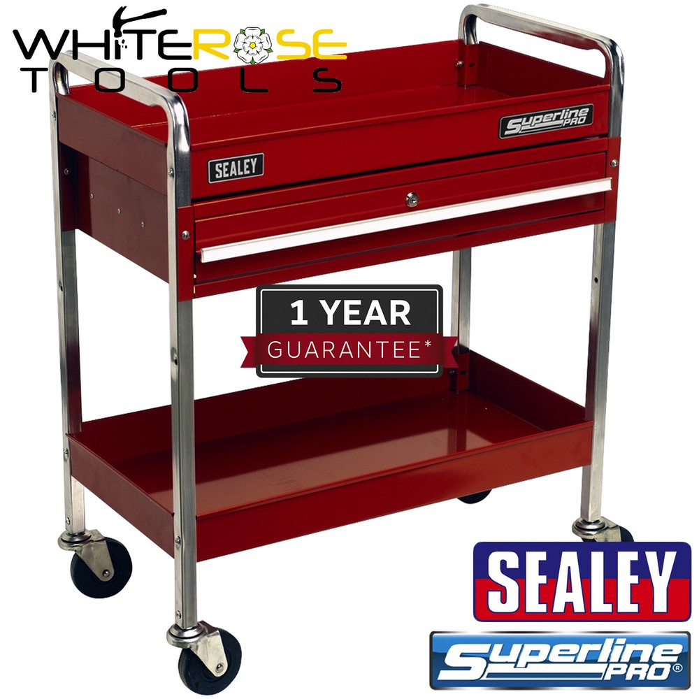 Sealey Trolley 2-Level Heavy-Duty with Lockable Drawer Superline Pro