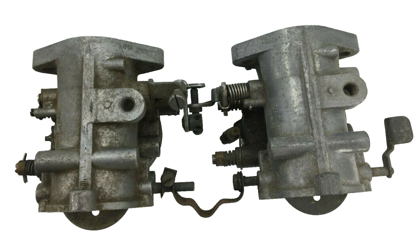 Set Of Snowmobile Keihin Caburetors 828E1 / 846E1 For Parts Or Repair