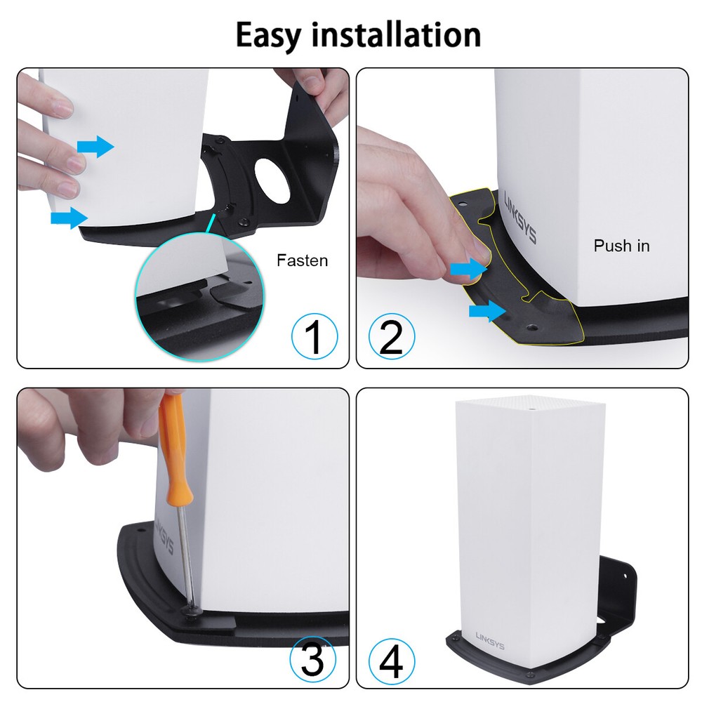 HOLACA Wall Mount Holder for Linksys Velop Wifi 6 Mesh Router MX5 Velop Ax