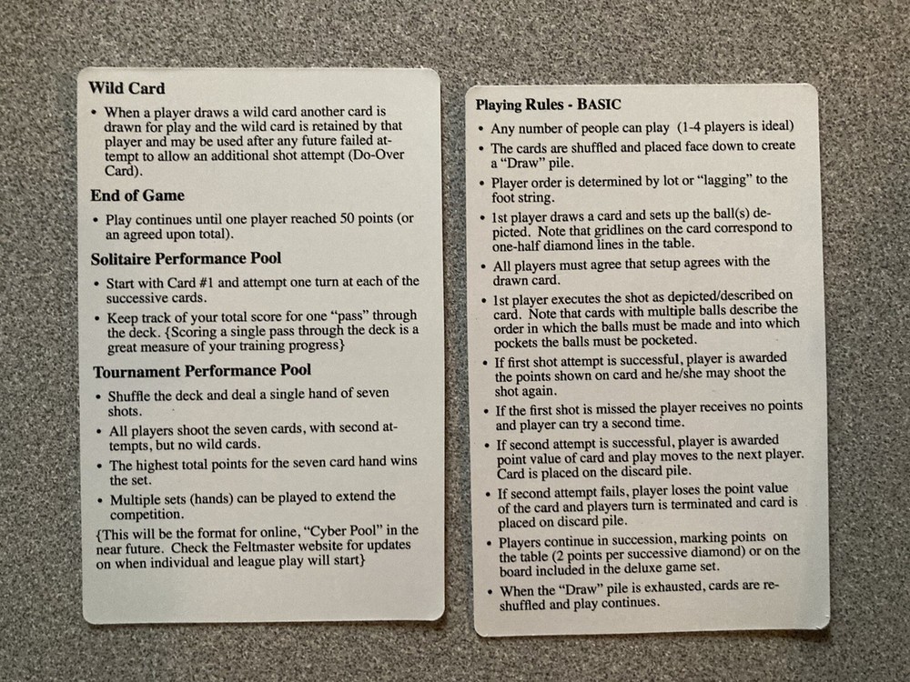 Billiards Board Game