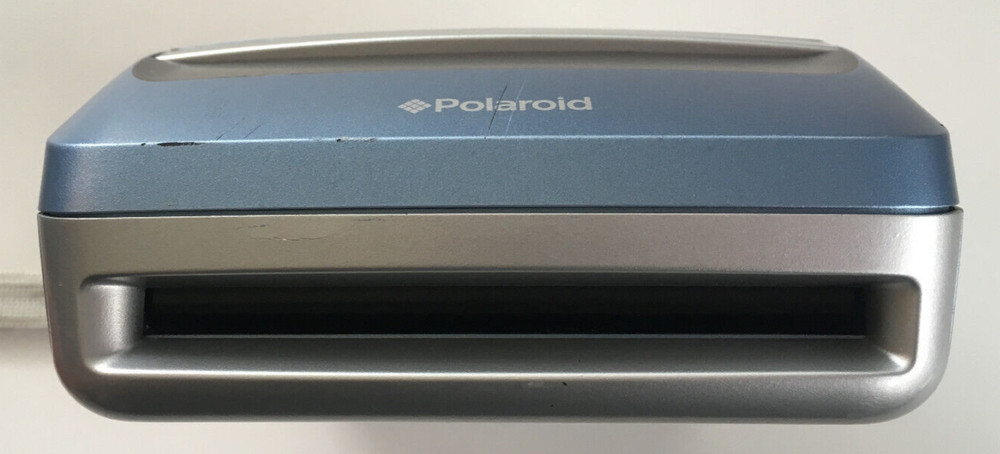 Vtg Polaroid One 600 Instant Pop Up Camera W/ Flash Silver / Blue (Untested)