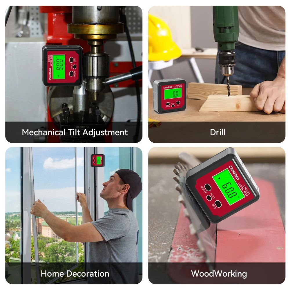 Digital Angle Gauge (Aluminum-with Hold Function)