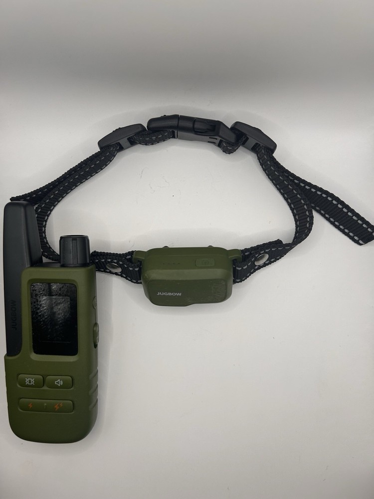 JUGBOW Green Dog Bark Collar Remote Control Static/Shock Vibration Training