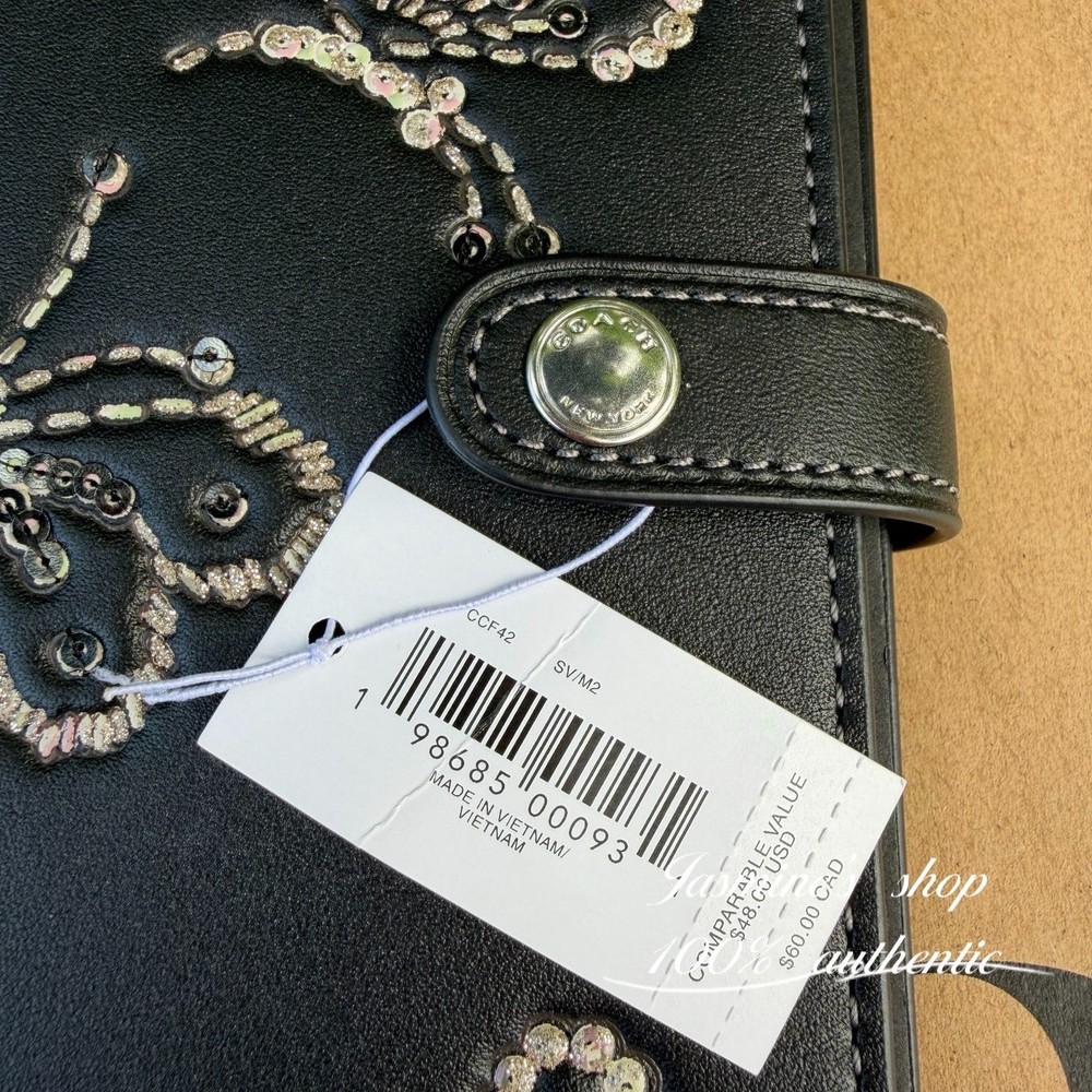 NWT Coach Notebook With Butterfly Print CCF42