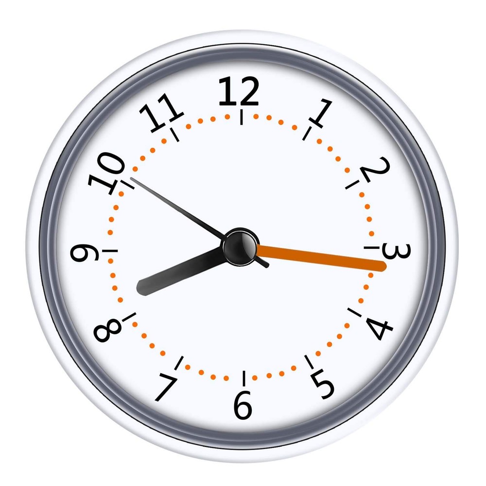 Mini Shower Clock Waterproof IP24 Wall Clock Suction Cup Bathroom Clock 1pc