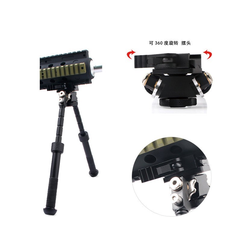 Quick-release V8 bipod with 20mm interface, metal folding and telescopic Magap