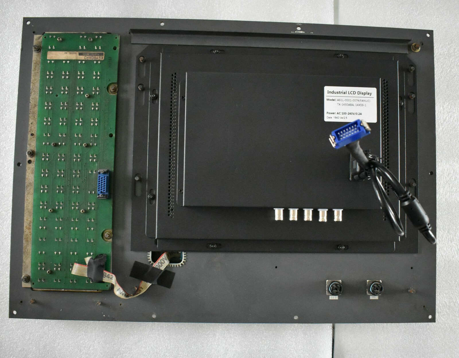 PLUG AND PLAY DIRECT LCD MONITOR FOR FANUC A61L-0001-0074 TX-1450ABA TX-1404