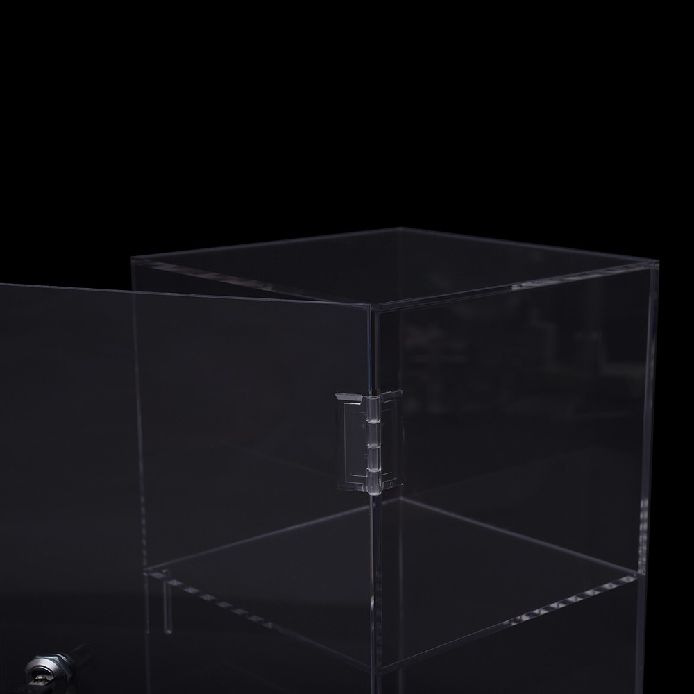 Double-Layer Acrylic Display Case—Transparent Countertop Storage Cabinet