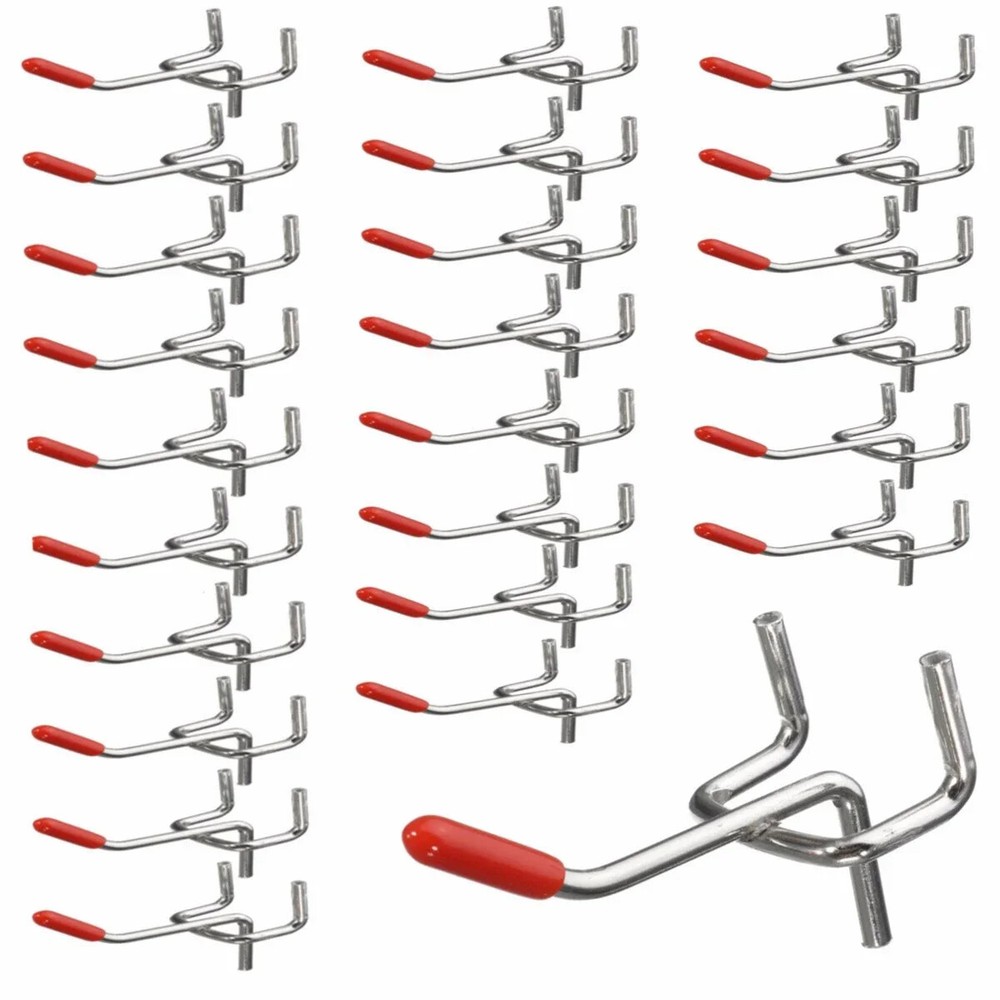 25 / 50pcs Peg Board Hooks Pegboard Bins Organizer Garage Kit