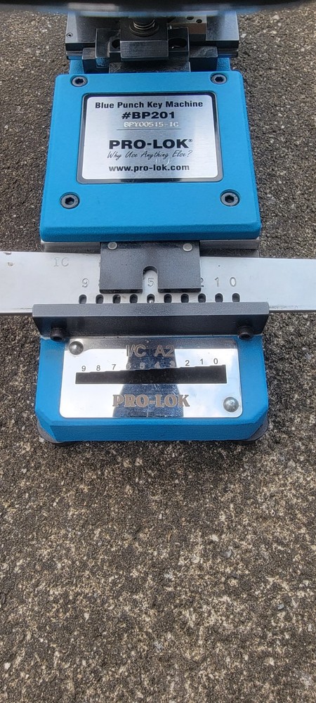 Pro-Lok Blue Punch Model BP201 Interchangeable Core A2 (Read Description)