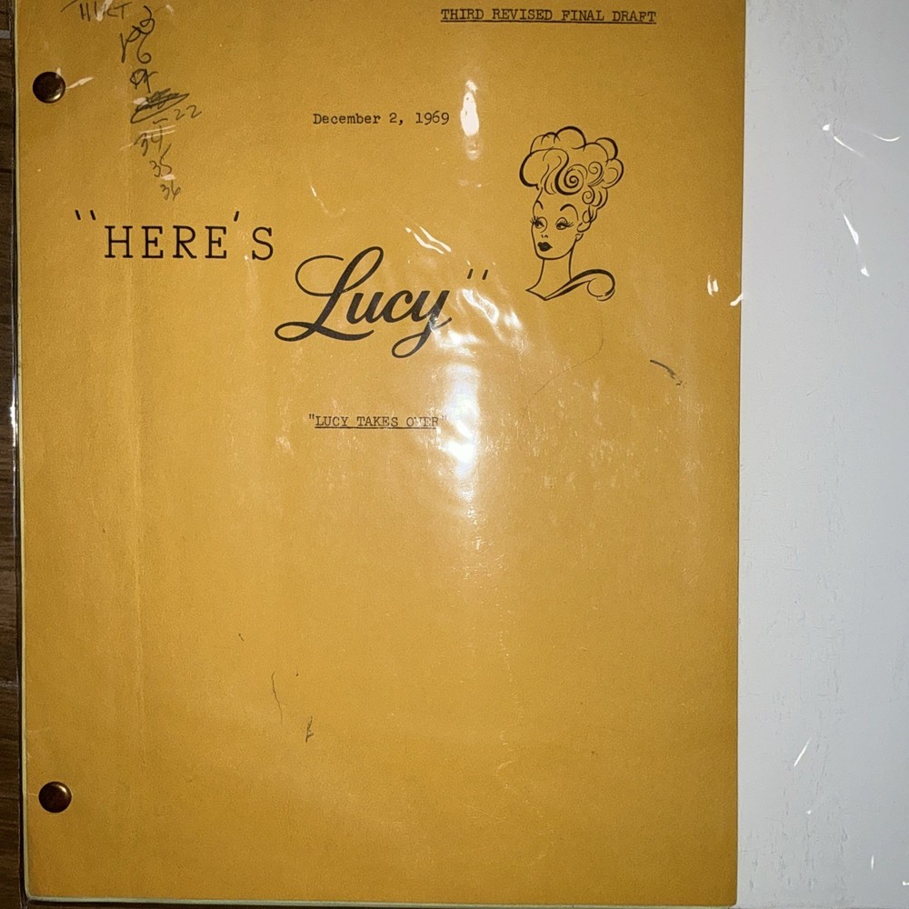 Here’s Lucy. Vintage Shooting Script