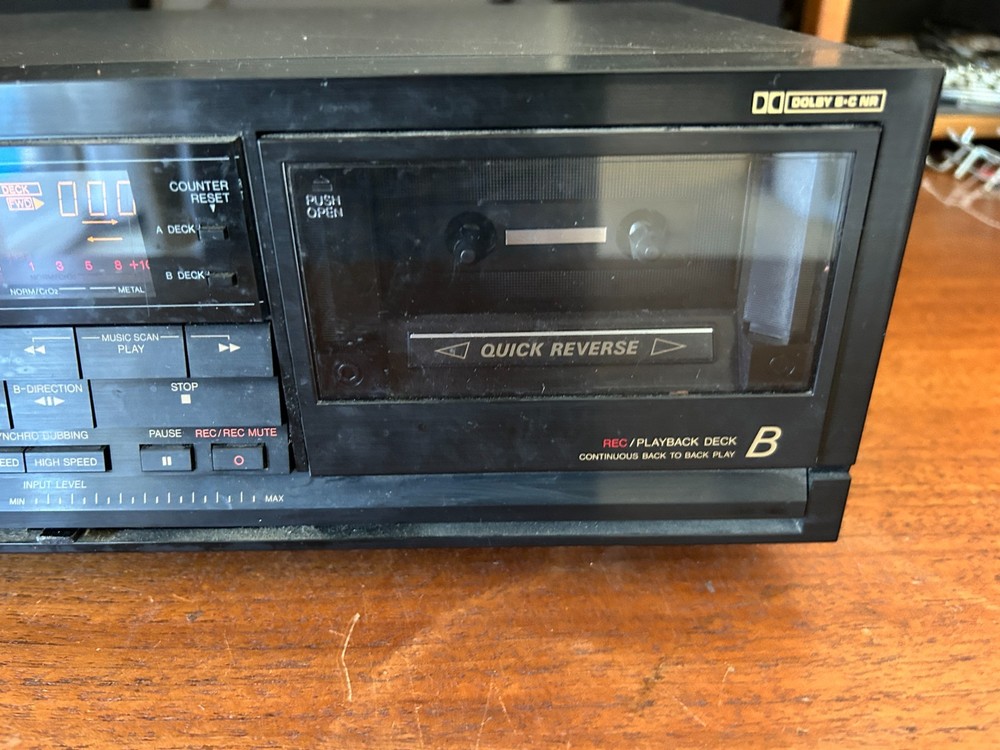 JVC Dual Cassette Deck (TD-W777) Works!