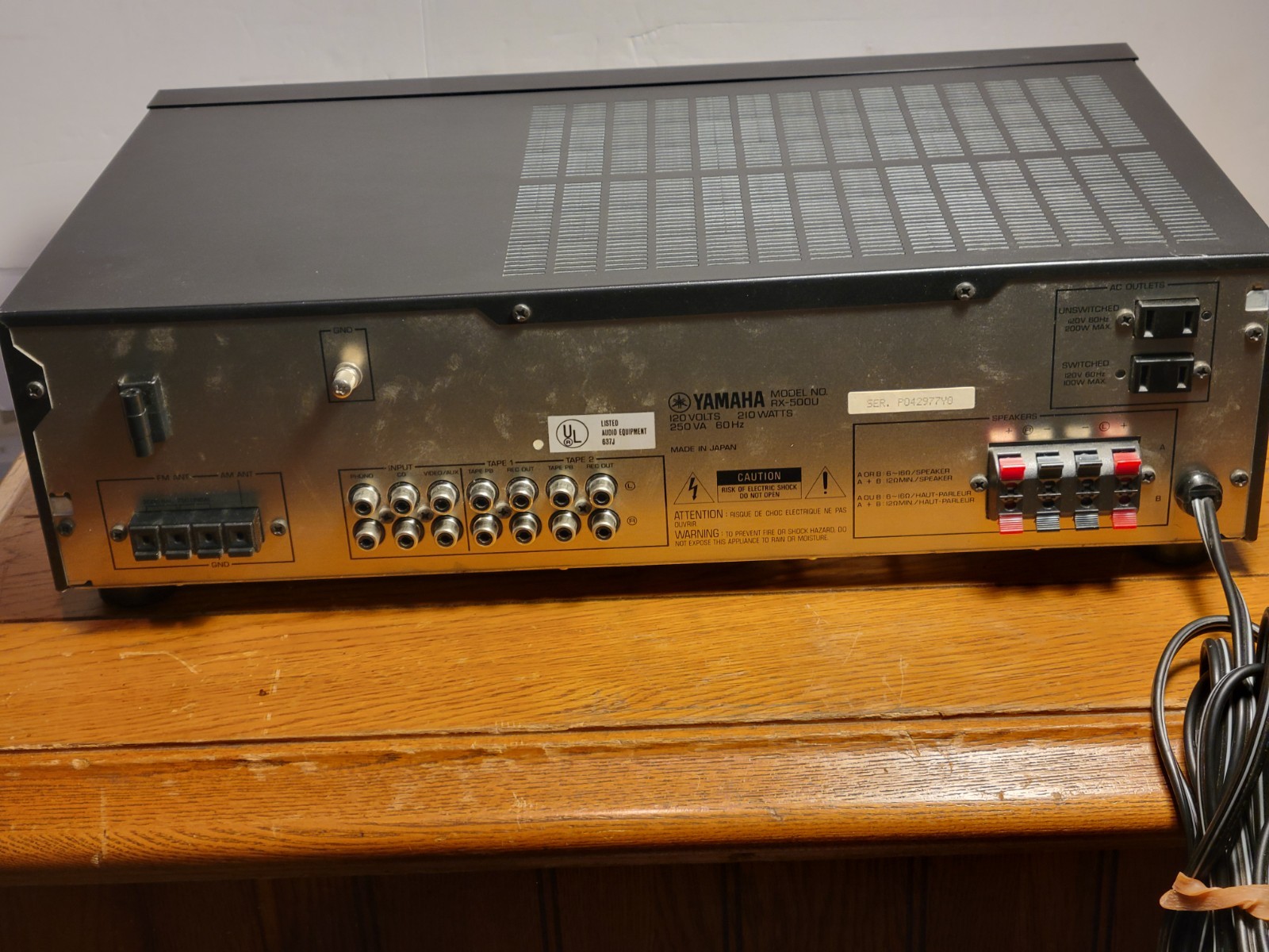 Yamaha RX-500U Natural Sound Stereo Receiver Fully Tested Works/ NICE😍