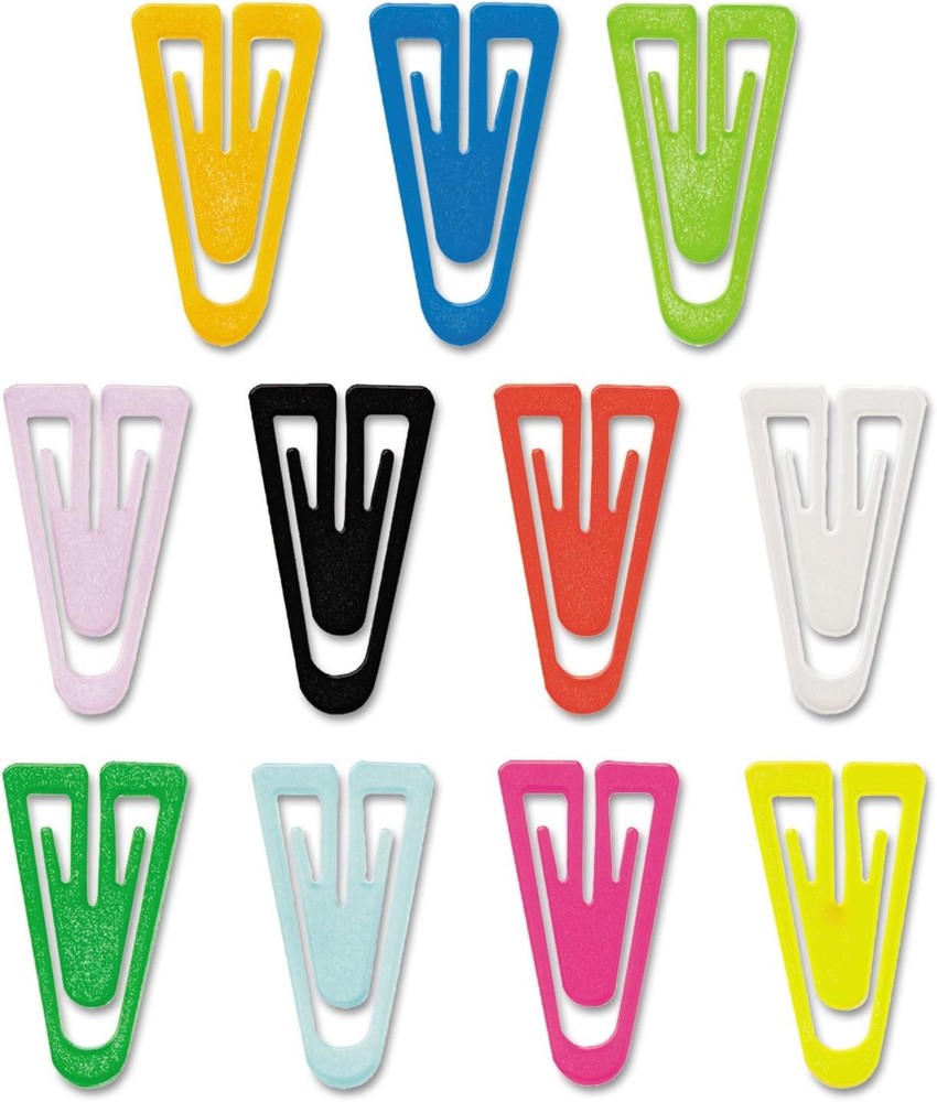m Office Products Triangular Paper Clips, Colors may vary