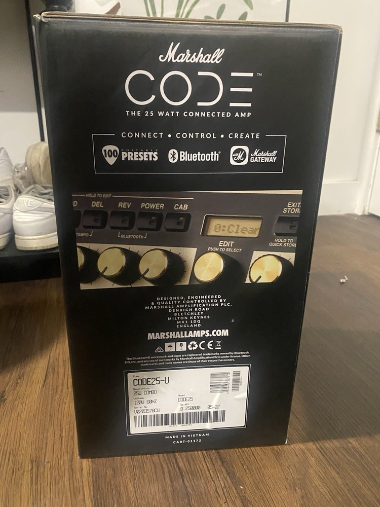 Marshall Code25 25W Combo Modeling Guitar Amplifier Bluetooth Electric Guitar